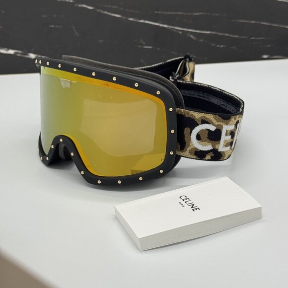 NEW CELINE CL40196U SKI MASK 99C BLACK UNISEX EYEGLASSES CELINE main image 5